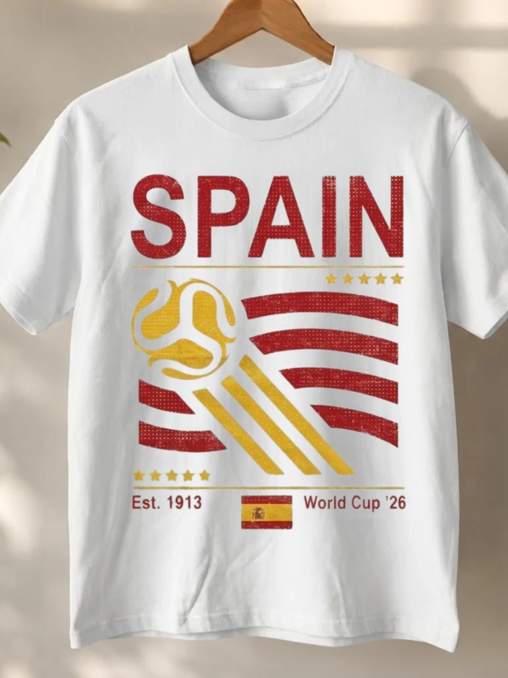 Vintage Spain Soccer Shirt, 90s Flag Spain Jersey World soccer white off